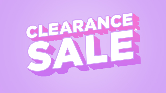 Clearance Sale